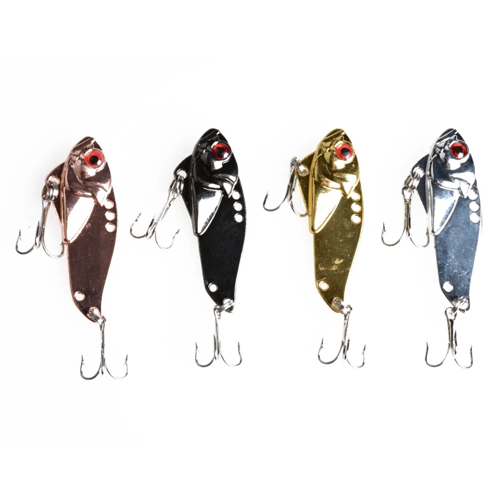 HENGJIA 4 шт. металлическая блесна для рыбалки 5 см 11 г crankbait swimbait # крючки лезвие