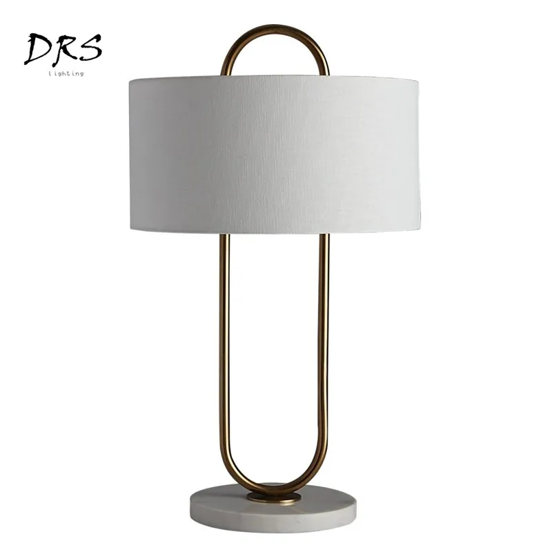 

Nordic H57cm Minimalist Table Lamp Creative Modern Lampe Bureau Living Room Study Abajur De Mesa with Marble Base Lamp Bedside