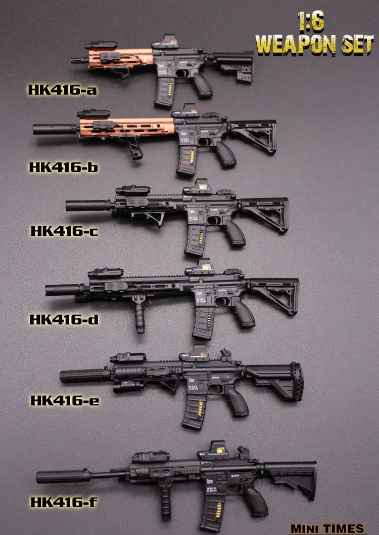 8 видов стилей 16 см пистолет 1/6 весы рисунок Книги об оружии модель аксессуары HK416