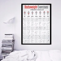 bodybuilding weight exercise posters and prints wall art decorative picture canvas painting for living room home decor unframed
