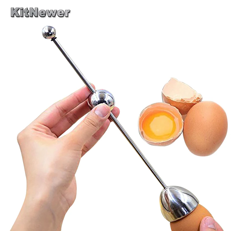 Kitновее Новинка Нержавеющая Сталь сырая яичная скорлупа Топпер резак нож для яиц