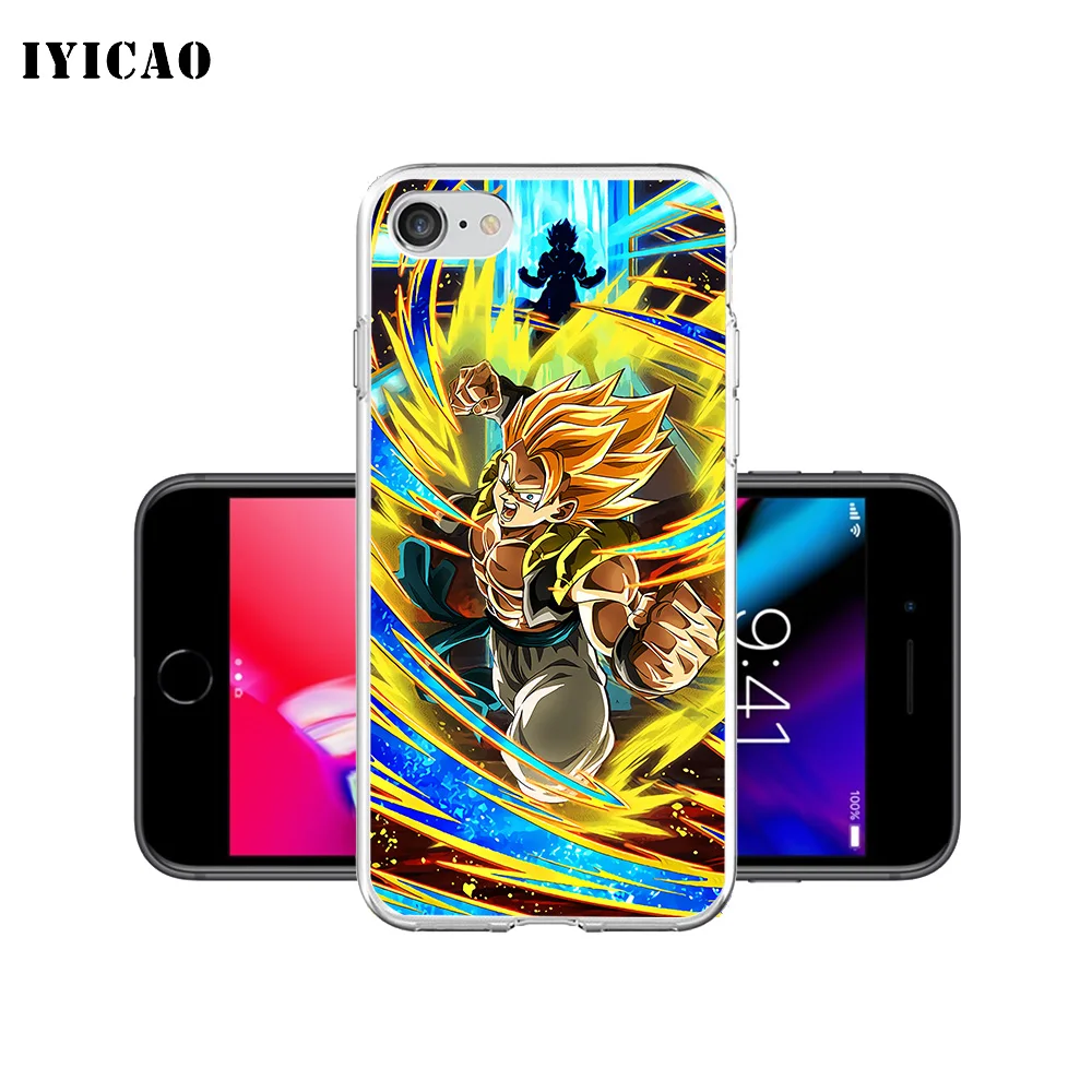 IYICAO Gogeta Dragon Ball Мягкий силиконовый чехол для телефона iPhone X XR XS MAX 6 6s 7 8 Plus 5 5S SE TPU |