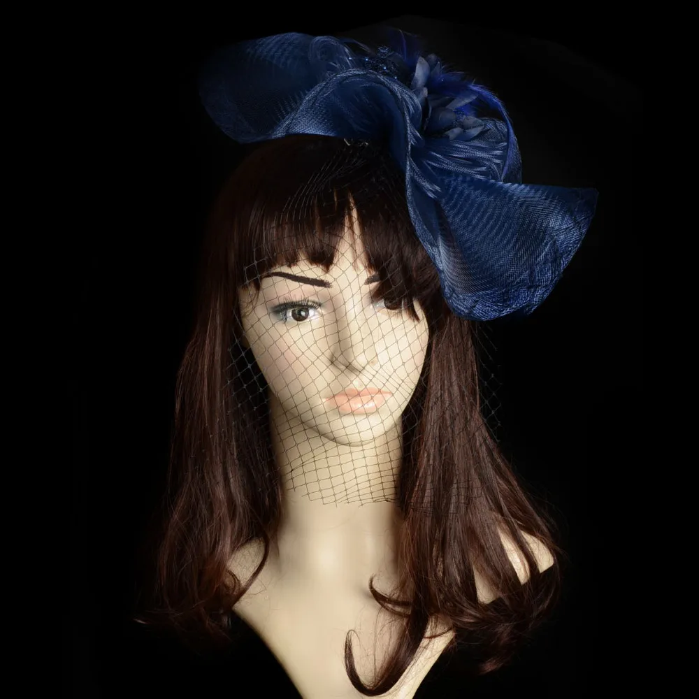 Новинка ручная работа привлекательная Свадебная вуалетка вуаль перо жесткое