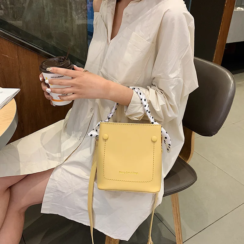 Женская сумка мешок Youda однотонная на одно плечо из полиуретана Большая