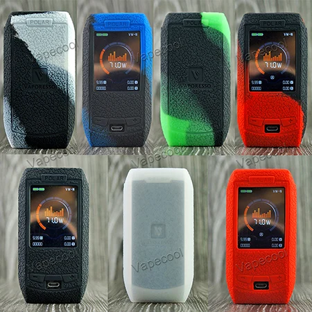 Favor color tell us 2 шт Vaporesso polar 220 W чехол силиконовый чехол с эффектом деформации наклейка рукав не скользит толще для Vaporesso polar 220 W коробка мод - Цвет: Favor color tell us