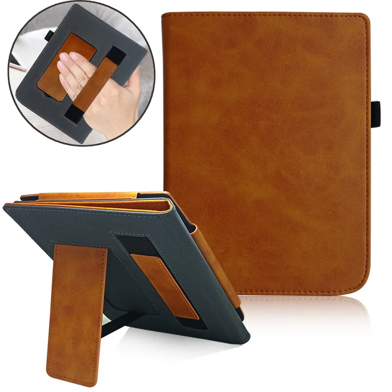 Business brown Из искусственной кожи чехол для 7,8 ''Pocketbook 740 InkPad 3 PocketBook InkPad 3 Pro E-books портативный кронштейн Ручной Автоматический Режим сна/пробуждения - Цвет: Business brown