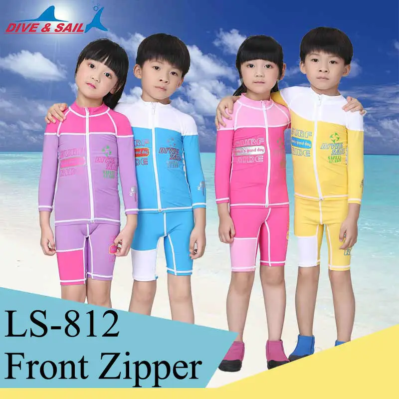 Детские шорты с длинным рукавом и разрезом для дайвинга штаны плавания серфинга
