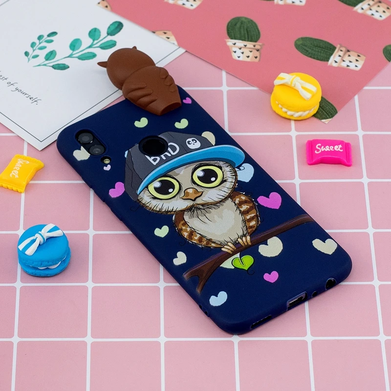 Для huawei P Smart чехол Honor 10 Lite чехол для телефона 3D Медведь Панда Единорог силиконовый чехол для etui huawei P Smart чехол 6,2 дюймов