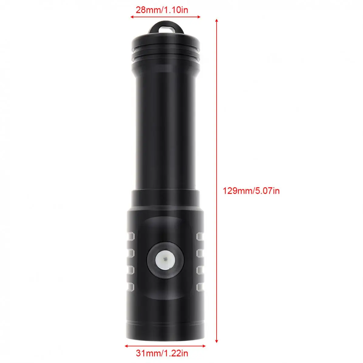 

3 Modes 1500LM XM-L2 U4 LED Diving Flashlight Underwater 150 Meters with 10 Degree Spotlight and Pressure Type Waterproof Switch