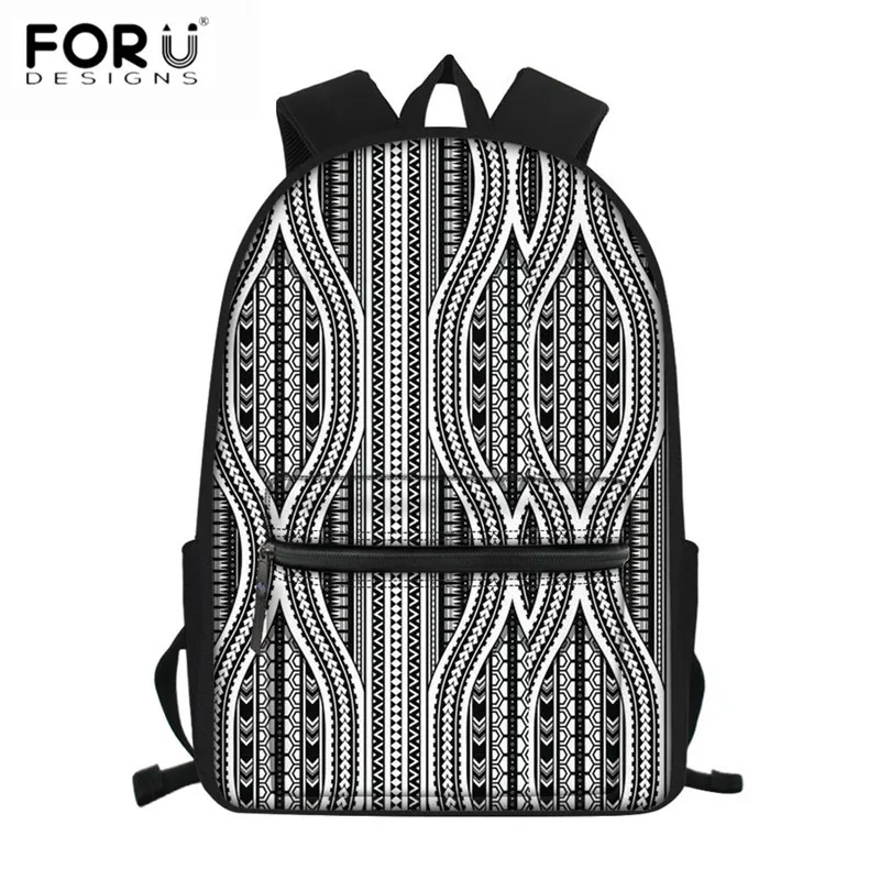FORUDESIGNS/брезентовые школьные сумки, модные полинезийские традиционные с этническим узором, Водонепроницаемый Школьный рюкзак, рюкзак для студентов, большой ранец - Цвет: HX399Z58