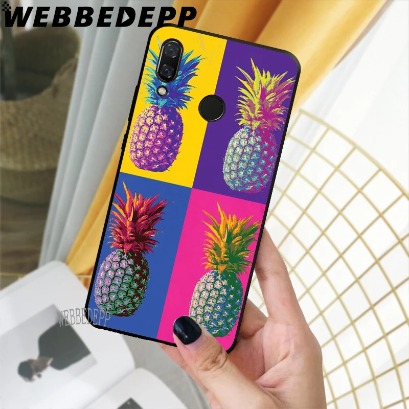 WEBBEDEPP Kawaii Pineapple Art Soft TPU Cases Cover for Xiaomi Redmi 7 4A 5A 6A 8A S2 4 4x 5 Plus 6 Pro | Мобильные телефоны и