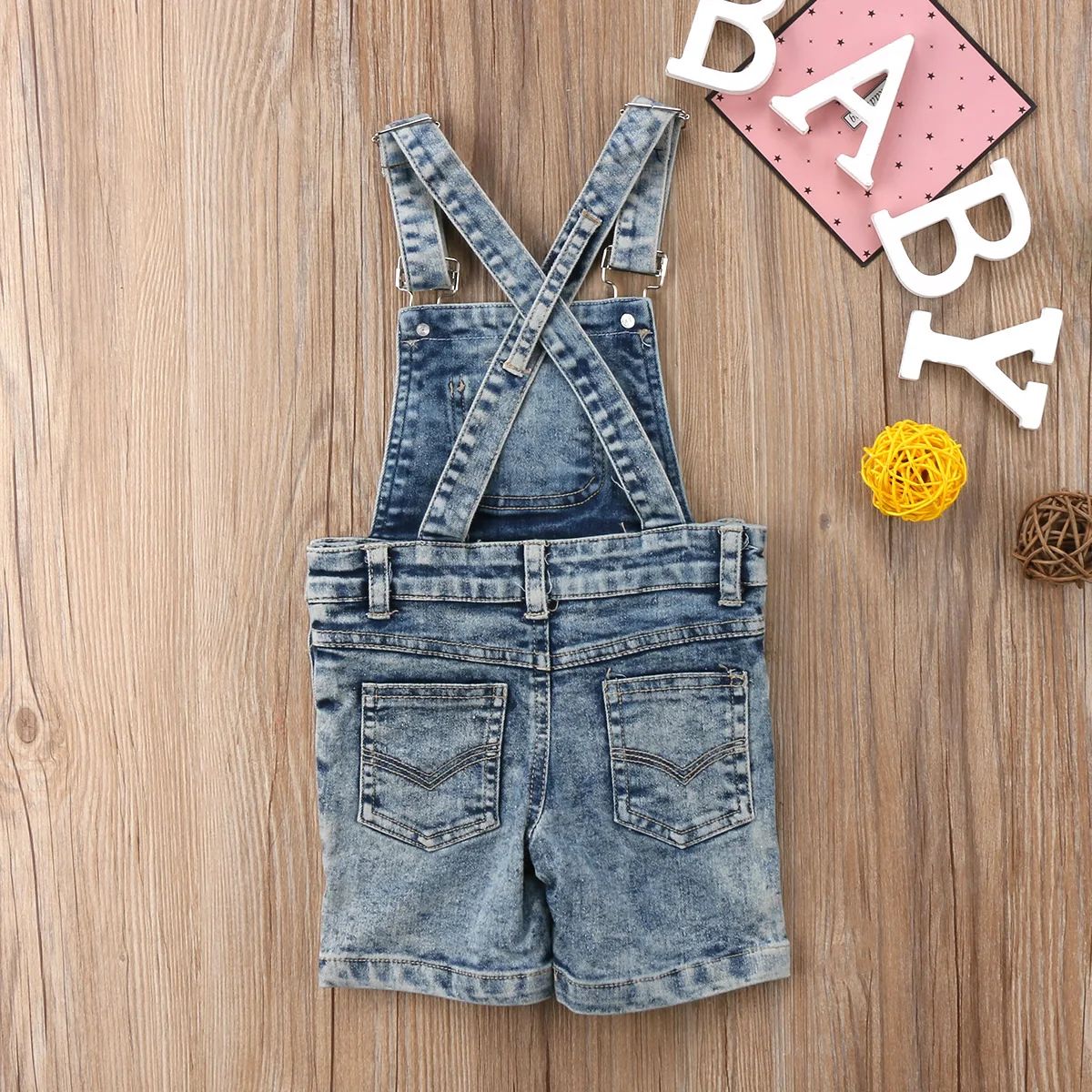 

Emmababy Fashion Baby 0-6Y kids Jumpsuits Kids Baby Girls Boys Denim Bib Pants Overalls Romper Playsuit Outfits Clothes