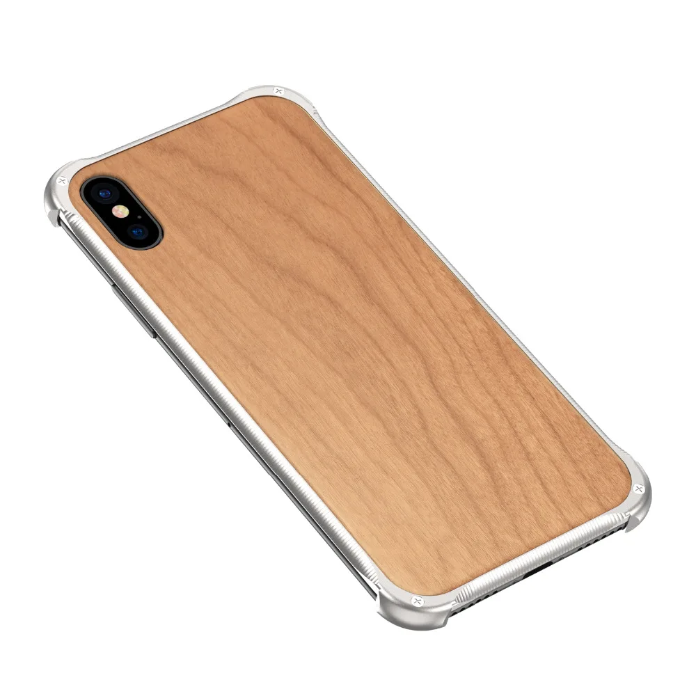Роскошный чехол для телефона iPhone X XR XS Max алюминиевая металлическая рамка + Броня