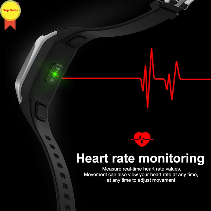 

Smart bracelet accurate GPS tracker dynamic heart rate monitor professional waterproof display information reminder smart watch