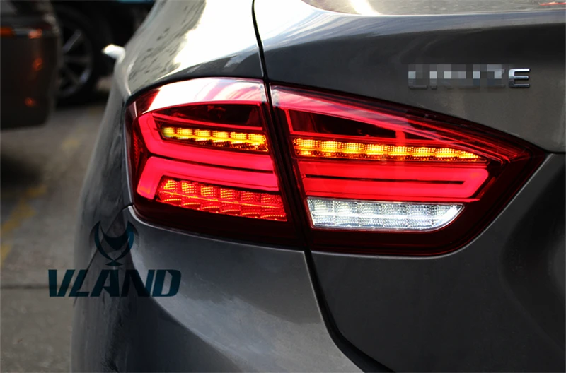 Vland factory для cruze задний светильник Led A5 стиль поворотник движущийся светильник задний фонарь с DRL+ Реверс+ тормоз подключи и играй