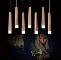 new modern natural wood pendant lights 110v 220v led pendant lamp for living dinning room restaurant home lighting fixtures