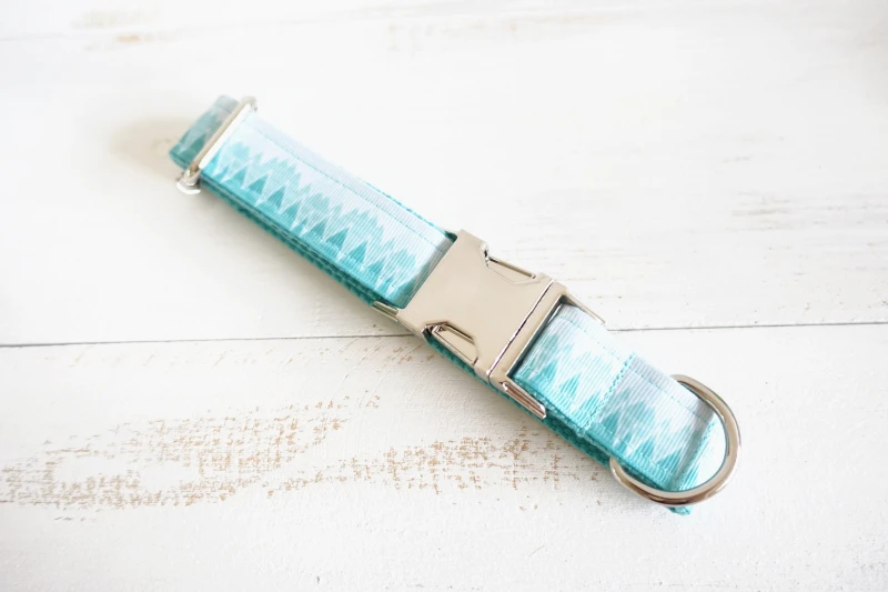 MUTTCO Розничная торговля свежий стиль воротник зеленый горный принт ошейник 5