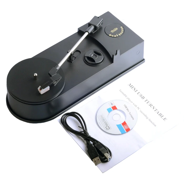 Ec008b USB проигрыватель виниловых в mp3 рекордер цифровой LP MP3 конвертер|player|turntable