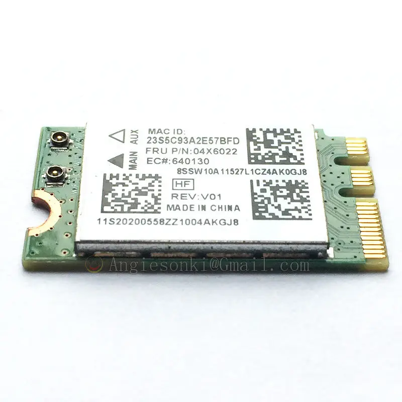 QCNFA335 Wi-Fi WLAN карта 802.11bgn NGFF + Bluetooth 4 0 FRU 04X6022 для IBM/Lenovo G40-30 G40-70M B50 B50-45 гибкий кабель