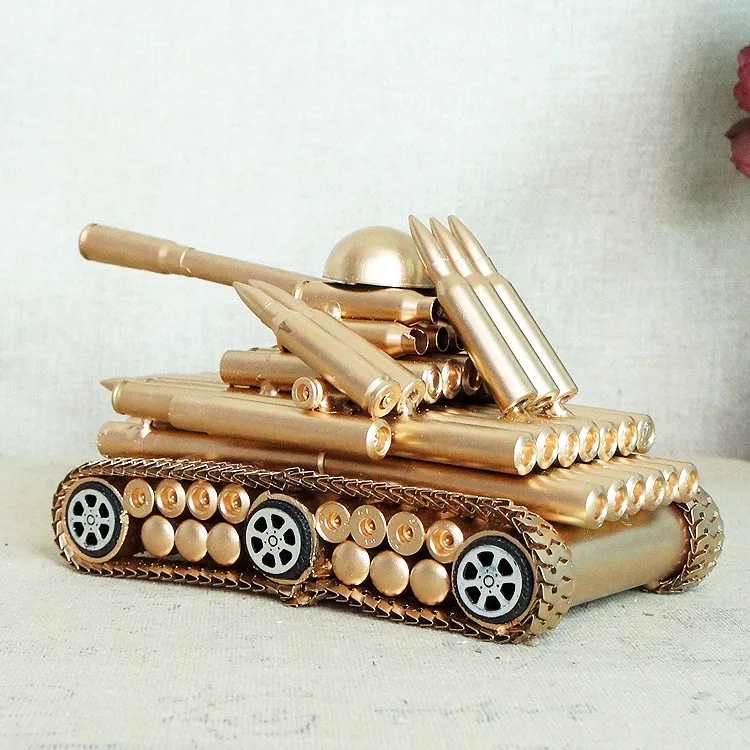 Ручной трек Land Tank модель поддельные Пули Оболочки сил отставной стол украшения