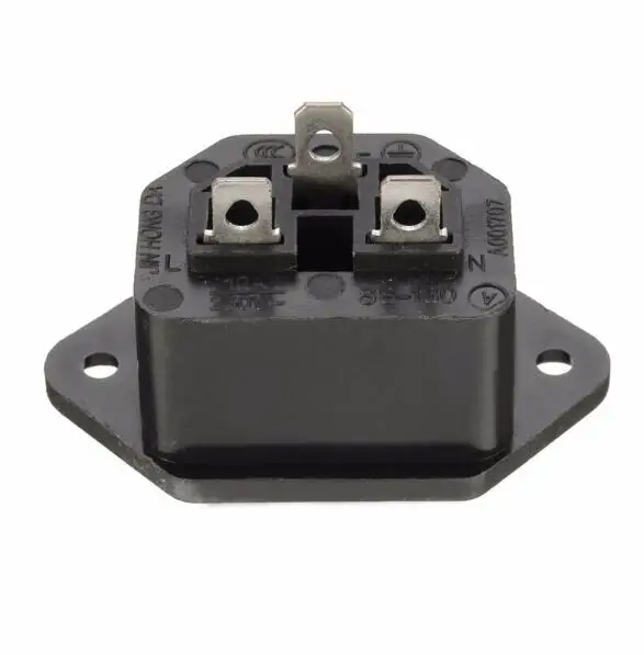 Гнездовой корпус 15A/250V 3PIN 05231 AC IEC C13 C14 встроенный разъем-адаптер сетевой разъем