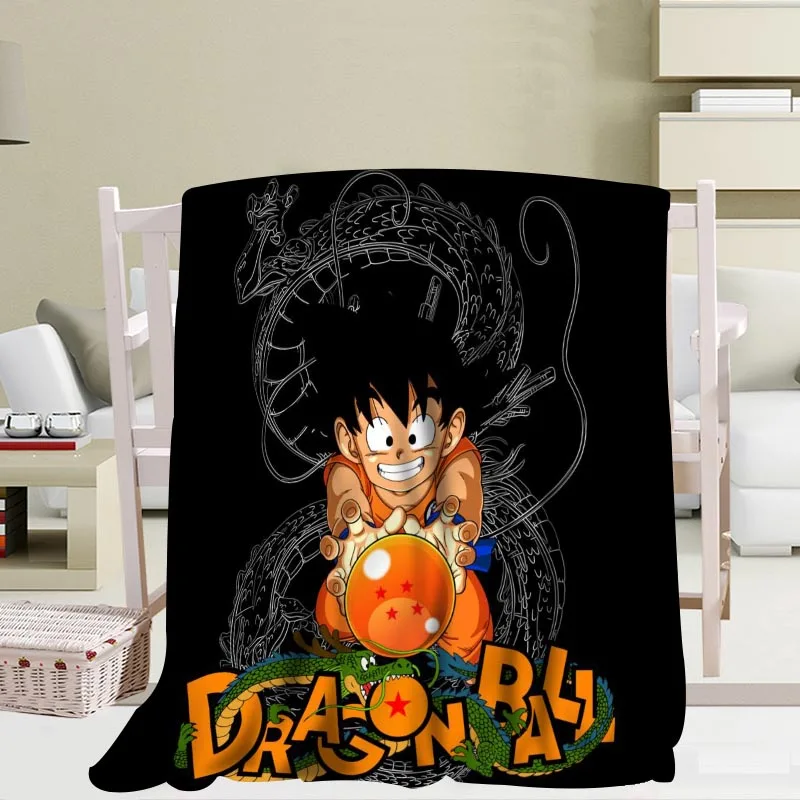 P+ Dragon Ball Z одеяло мягкое DIY диван кровать пледы одеяло для детей и взрослых теплое пользовательское одеяло размер 56x80Inch50X60Inch40X50Inch - Цвет: 7