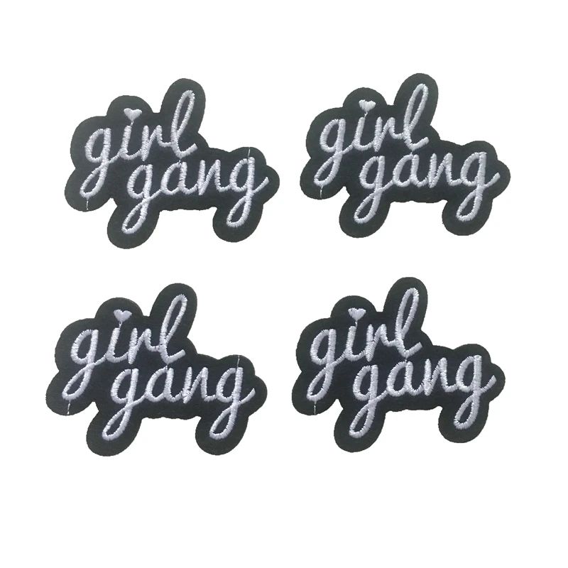 10 шт. girlgang вышивка ткань патч PaIron на расшитые футболки горный хрусталь аппликации