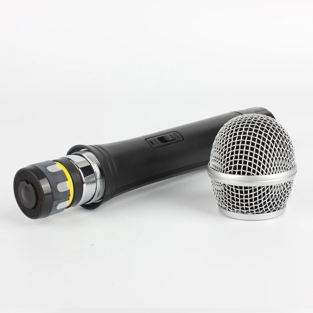 УКВ Беспроводной микрофоны 2 канала ручной микрофон Системы | Электроника