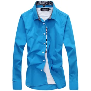 MarKyi мужская одежда 2017 Мужская рубашка с цветочным принтом с длинным рукавом Повседневная приталенная Мужская рубашка больших размеров 5xl дешевая мужская одежда