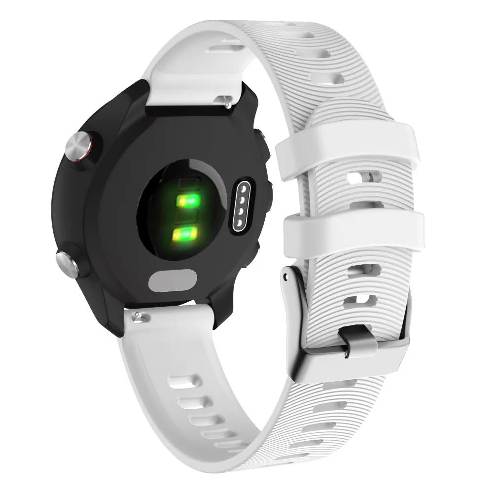 20 мм спортивный силиконовый ремешок для часов Garmin Forerunner 245 245M 645 Vivoactive 3 умный Браслет, ремешок для часов, цветной браслет