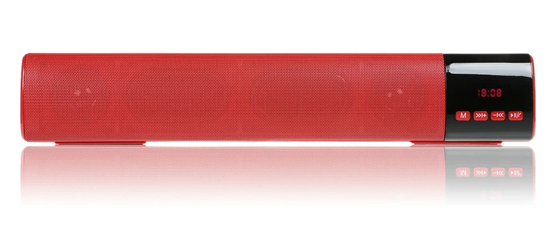 TOPROAD беспроводной Саундбар 10 Вт Bluetooth динамик двойной бас 3D объемный музыкальный плеер Поддержка FM TF AUX altavoz для ПК ТВ телефона