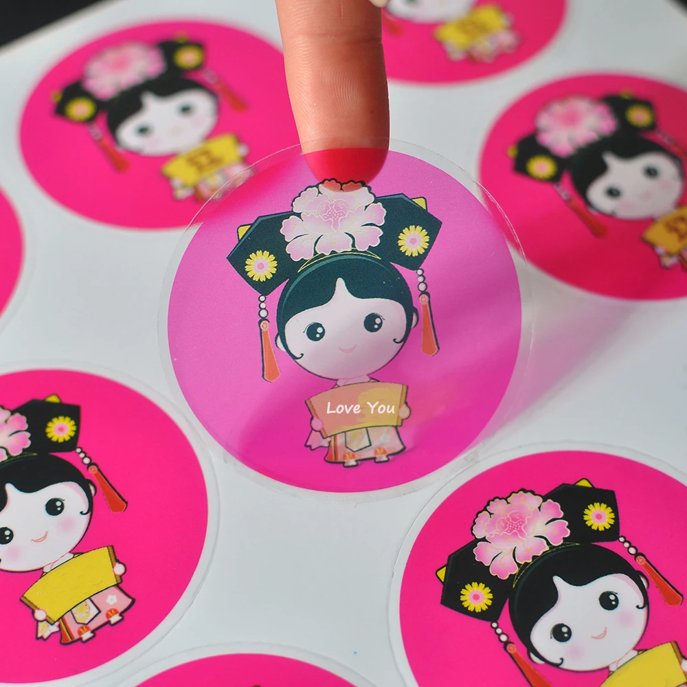 200 шт Персонализированные Прозрачные Наклейки Бумага водонепроницаемые