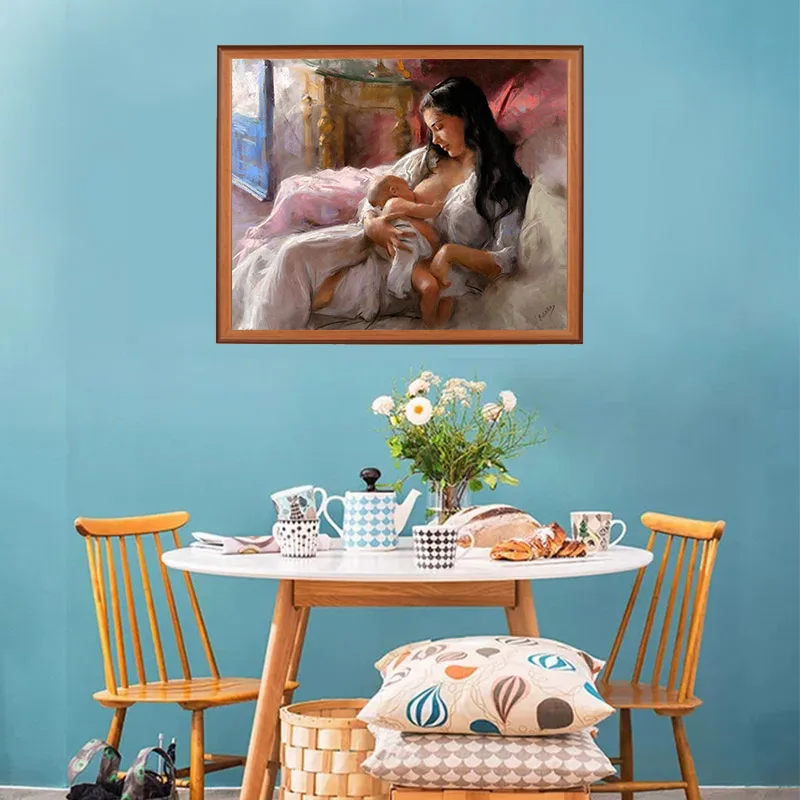 Картина маслом по номерам рисование на холсте Раскрашивание картины для