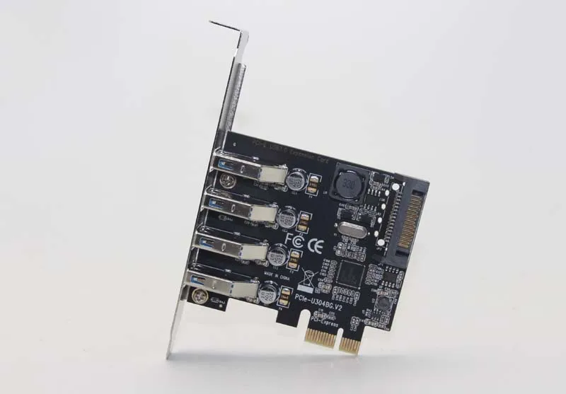 10 шт. USB 3 0 4 порта PCIE карта расширения PCI Express адаптер Pcie портовый с 15 Pin Sata разъем