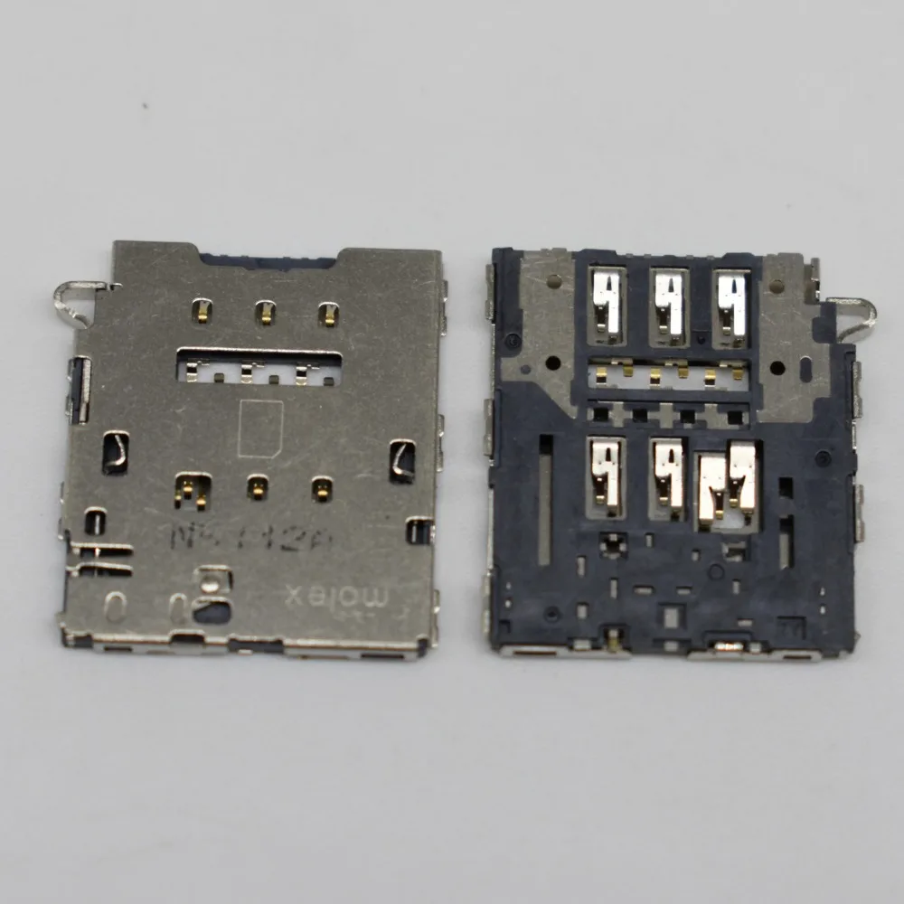 5 шт./лот оригинальный новый разъем для считывания SIM-карт гнездовой модуль samsung S6