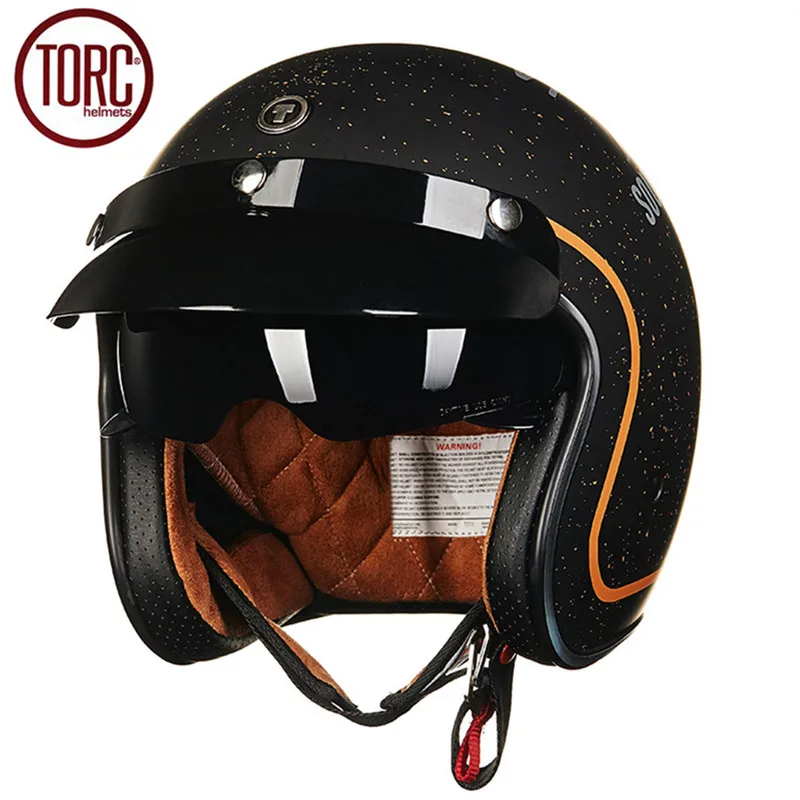 TORC moto rcycle шлем ретро с открытым лицом винтажный Cruiser Шлем T5775 Casque Casco cicleta Capacete