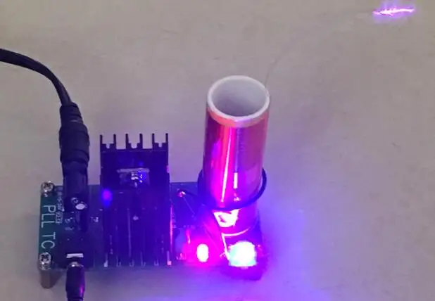 DIY Мини Tesla модуль катушки разобранный 15 Вт DC 24 В 2A плазменный динамик электронный