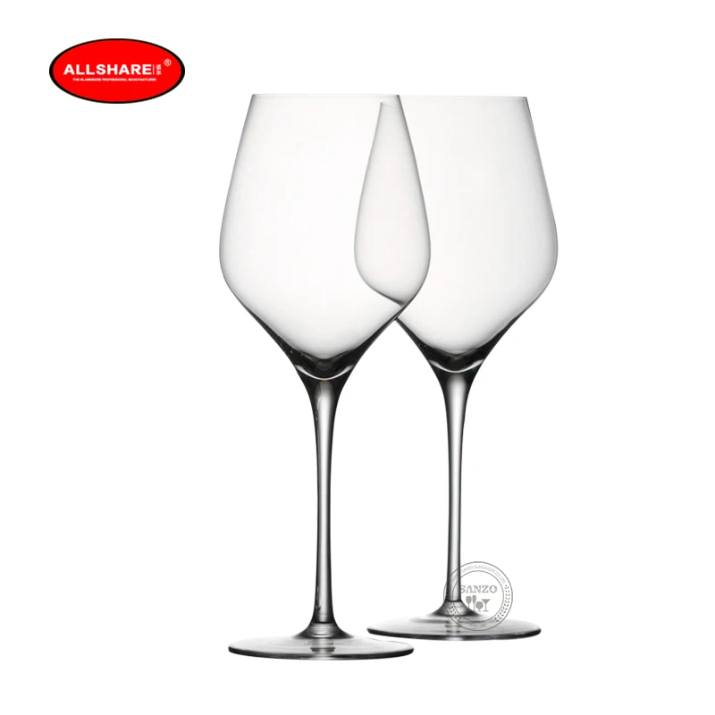

Free Shipping Lead-Free Crystal Glassware Hand-Blowing Red Wine Cup for Family Bar Party Set 2 pieces 500-780 ml 901001/900013