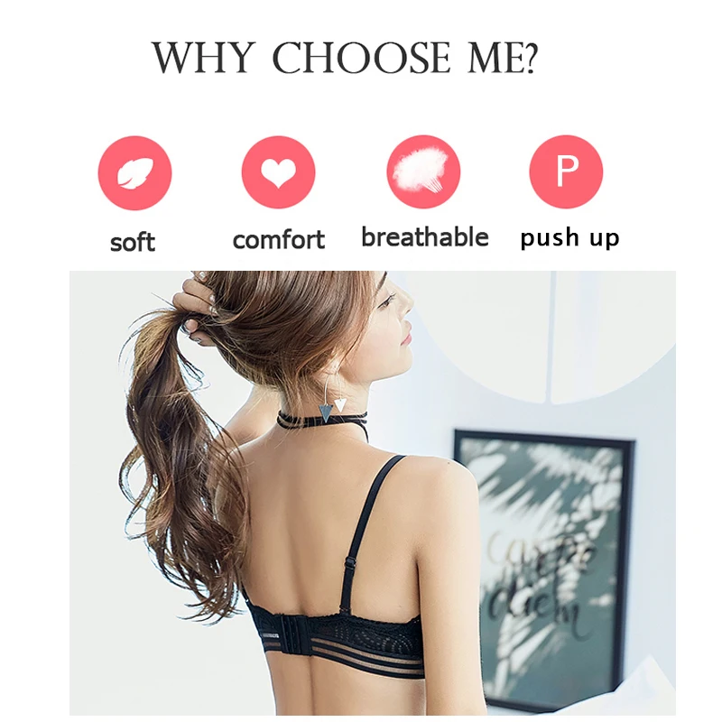 2018 Fashion Wireless Bra Set Push Up Lingerie Sets Soft Underwear Women Brand Sexy And Panty Lace Triangle Cup | Женская одежда