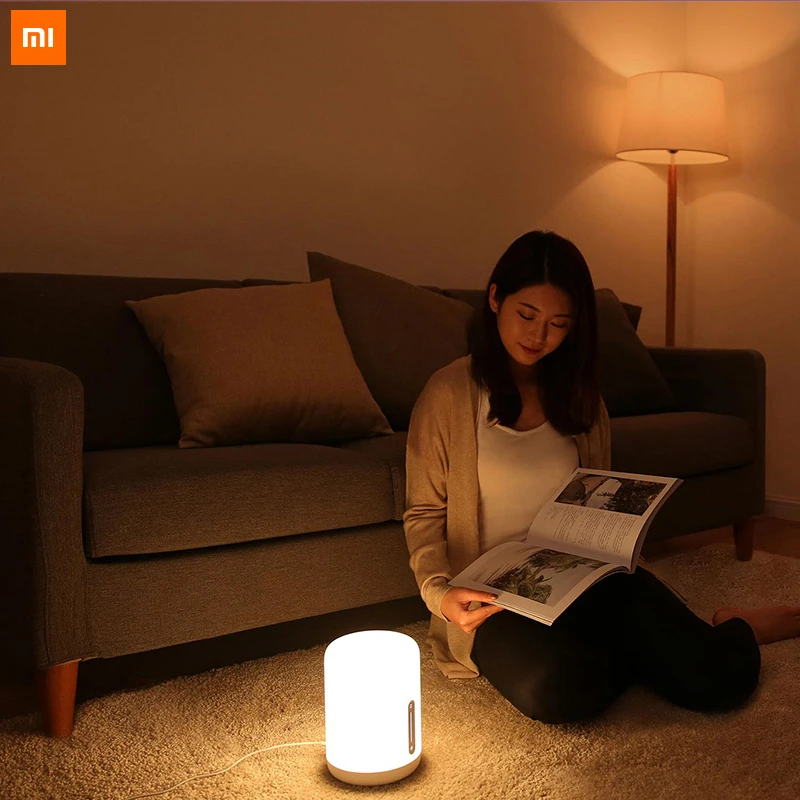 Оригинальная прикроватная лампа Xiao mi jia 2 Bluetooth Wi Fi Сенсорная панель приложение