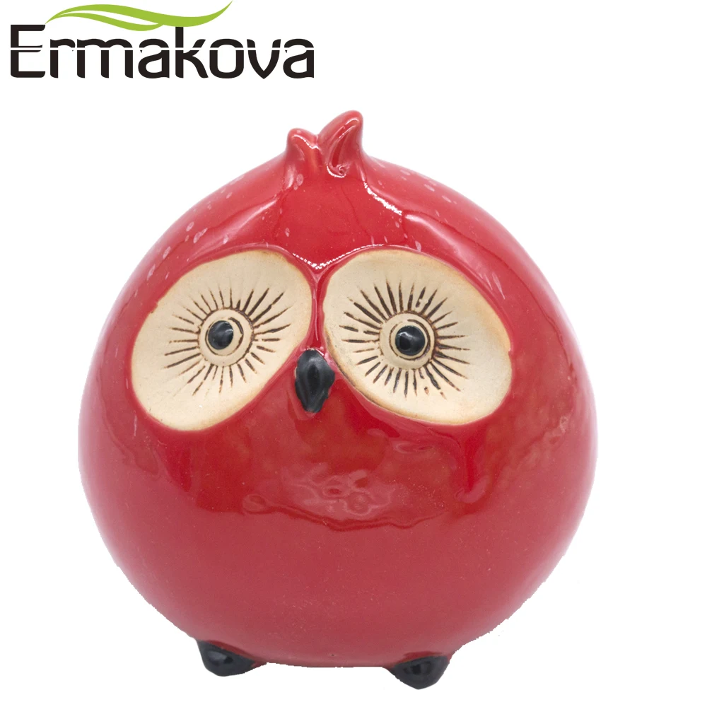 Европейская керамическая копилка ERMAKOVA в виде совы Копилка животного фарфоровая
