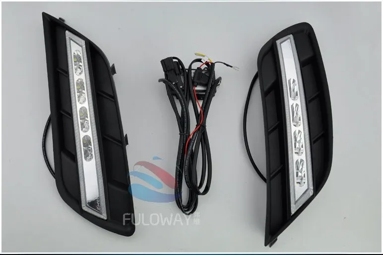 12 В 6000 К светодиодный DRL Дневной ходовой светильник чехол для Roewe 550 противотуманная фара рамка противотуманный светильник Стайлинг автомобиля