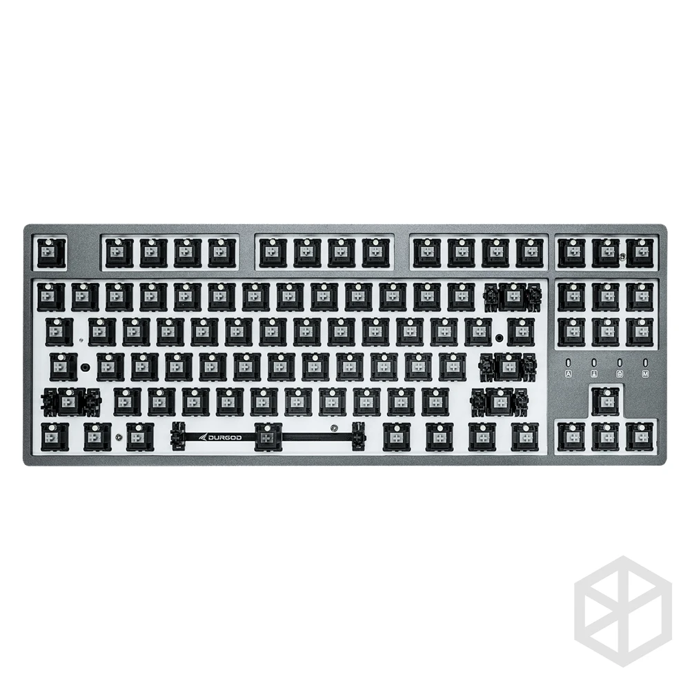 Механическая клавиатура durgod 87 corona k320 с подсветкой cherry mx переключатели pbt doubleshot брелки коричневый синий черный красный серебристый переключатель