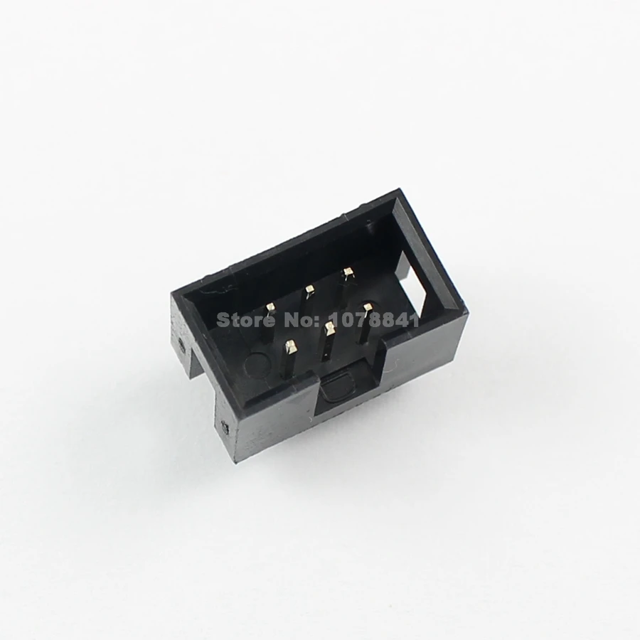 10 шт. 2 54 мм 2x3 Pin 6 прямой мужской окутанный PCB Заголовка коробки разъем IDC|socket