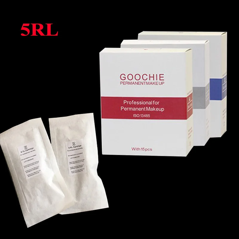 15 шт. 1RL/3RL/5RL/5F микро иглы для Goochie M8 картридж иглы goochie микроблейдинг для goochie Перманентный макияж машины