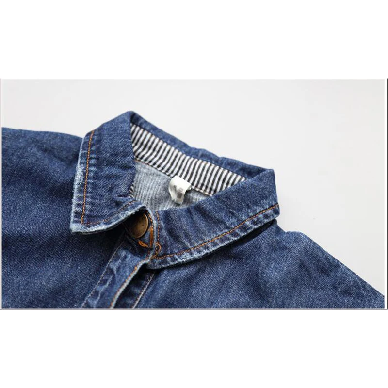 Baby girls clothes children long sleeve denim jacket fashion style autumn shirt cute clothing 2-8Y top | Детская одежда и обувь