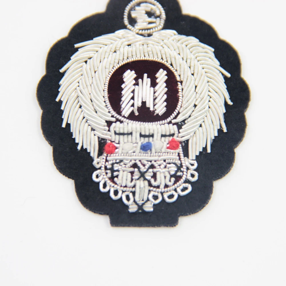 Индийский шелковый вышитый значок нашивки для Бейджи одежды тактические шитья