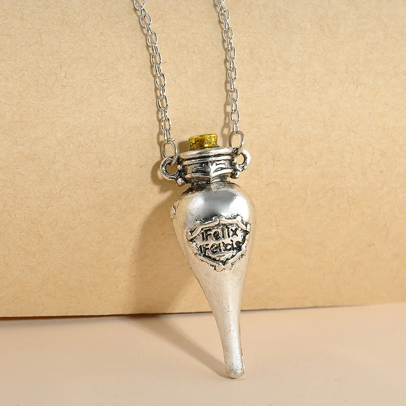 Горячая 2018 Felix felicis Potion Подвески с флаконами ожерелья Harri Potter экшн фигурка из