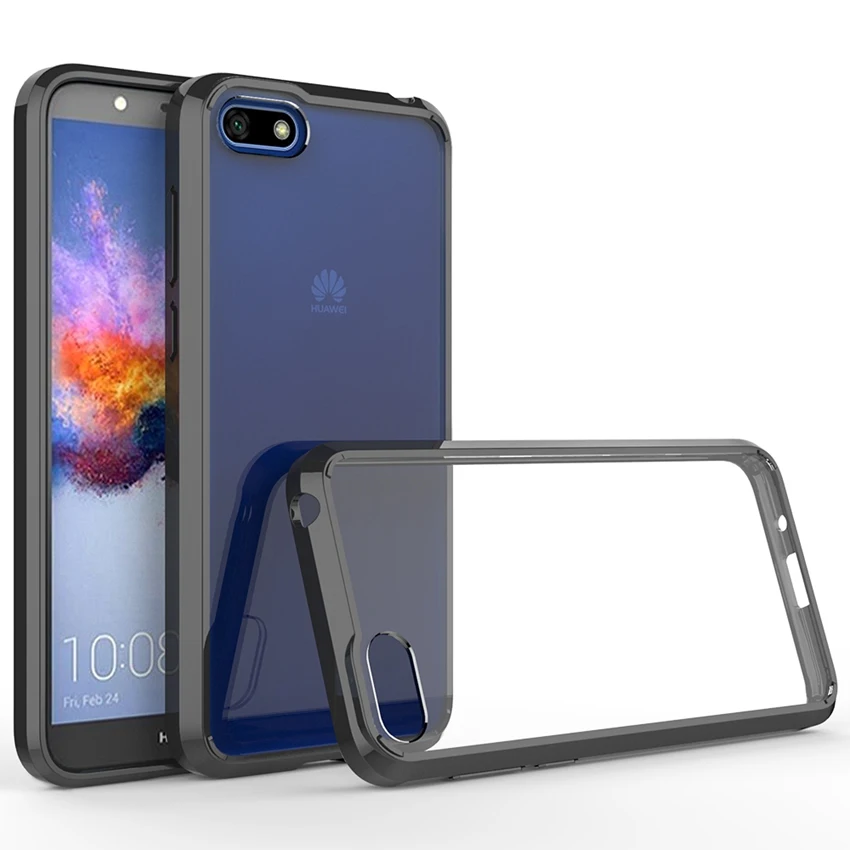 Мягкий силиконовый чехол из ТПУ/поликарбоната для Huawei Y5 2018 ударопрочный