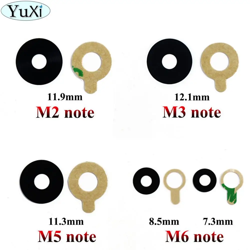 YuXi 2X для Meizu meilan M2 M3 M5 M6 Note камера Стекло Объектив задняя камера стекло объектив с клеем Замена Ремонт Запасные части